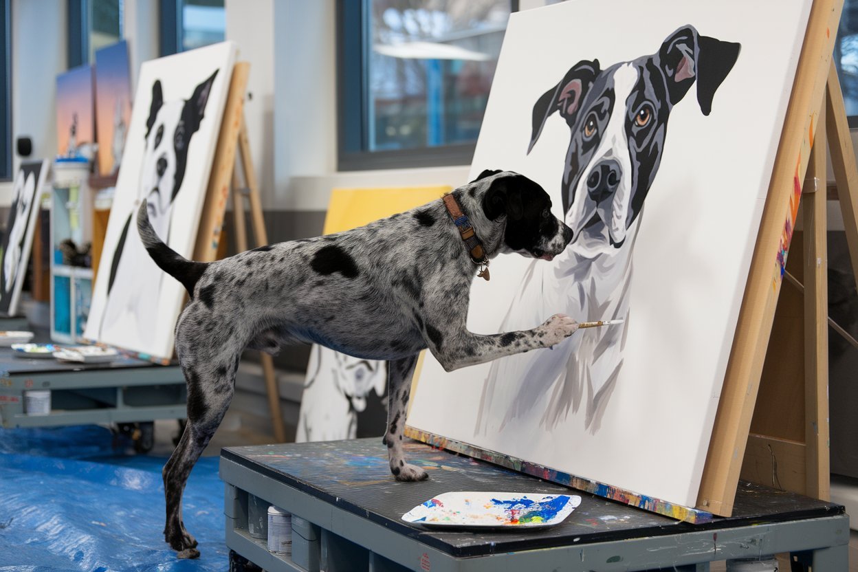 How to Draw Dogs Painting