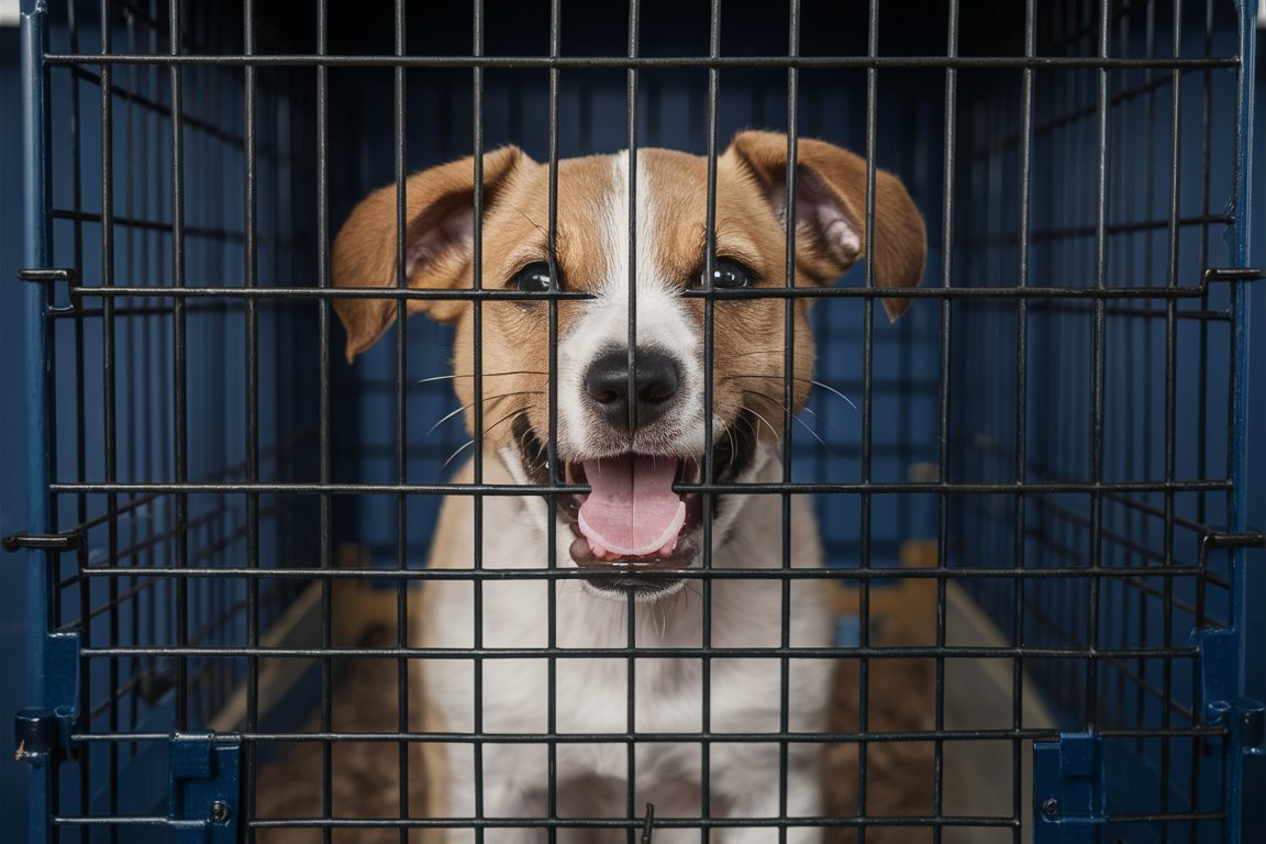 Puppy Screaming in Crate for Hours