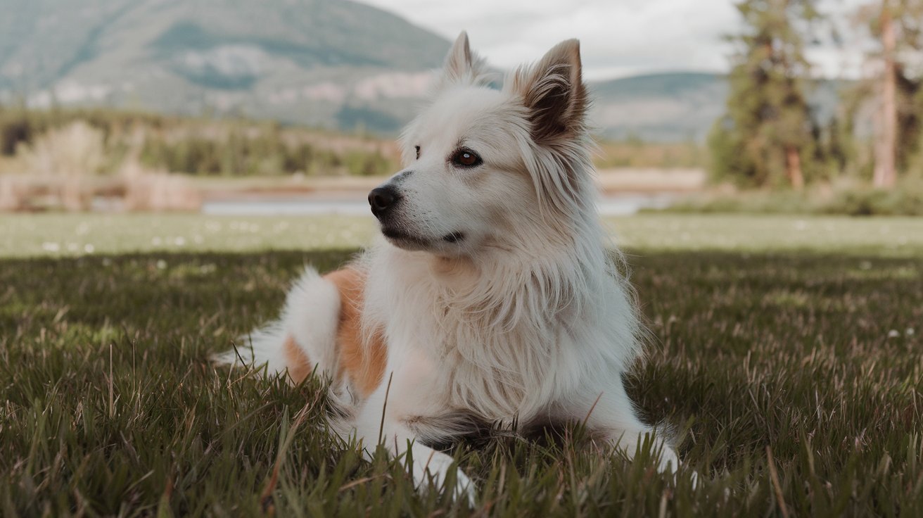 Dog with side eye